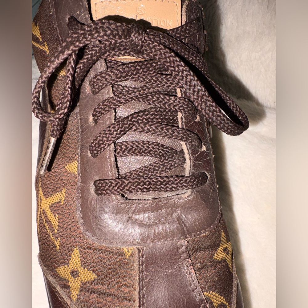 Louis Vuitton Brown Monogram Sneakers - Picture 9 of 11